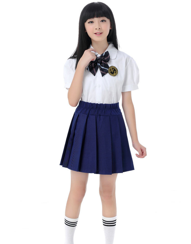 日系校服夏班服学生套装中小学水手服学院风背带裙百褶裙jk制服女