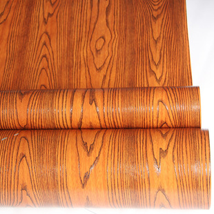 木纹pvc自粘墙纸家具翻新装饰贴膜3d同步黑檀木壁纸波音软片厂家