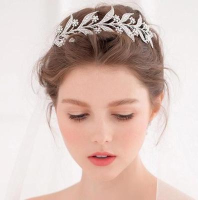 欧美新娘头饰 韩版新娘皇冠树叶造型发饰 叶子婚庆写真结婚配饰