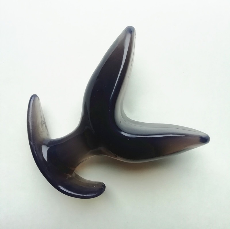 新款5个尺寸分叉肛塞 弹力肛塞男用扩肛器男用后庭开发器中空肛塞