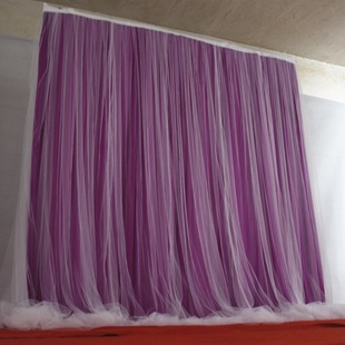 纱幔背景舞台布置