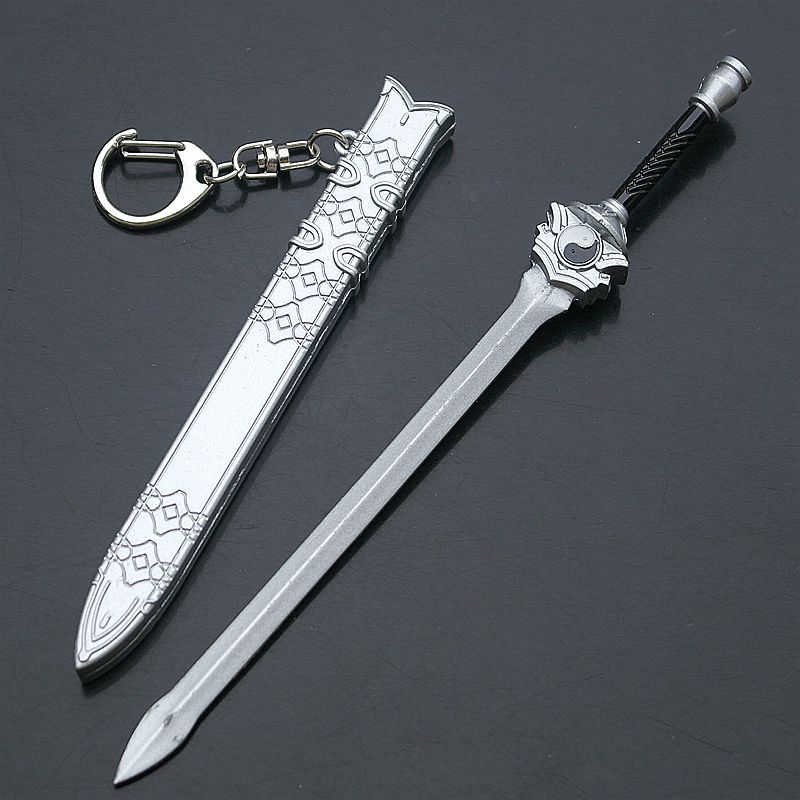 古剑武器太极剑陵越剑红玉剑芙蕖剑焚寂剑带剑鞘合金模型挂件