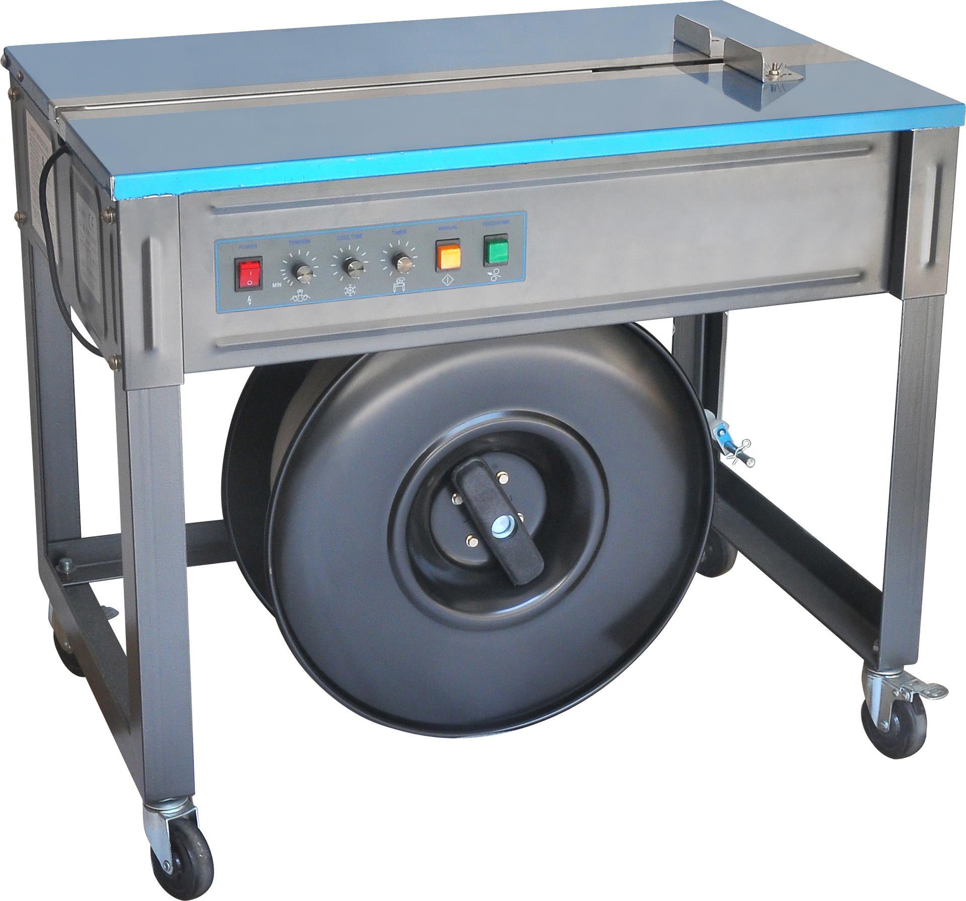 永创打包机半自动双电机手动热熔塑料包装带纸箱电动捆扎机全自动