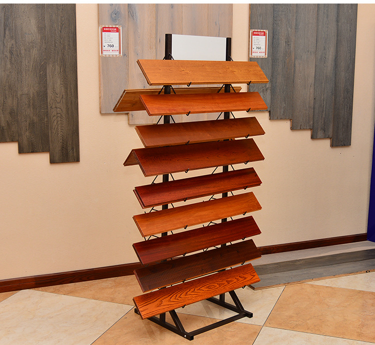 木地板展示架 石材陶瓷瓷砖样品展示架线条地脚线展架 单面/双面