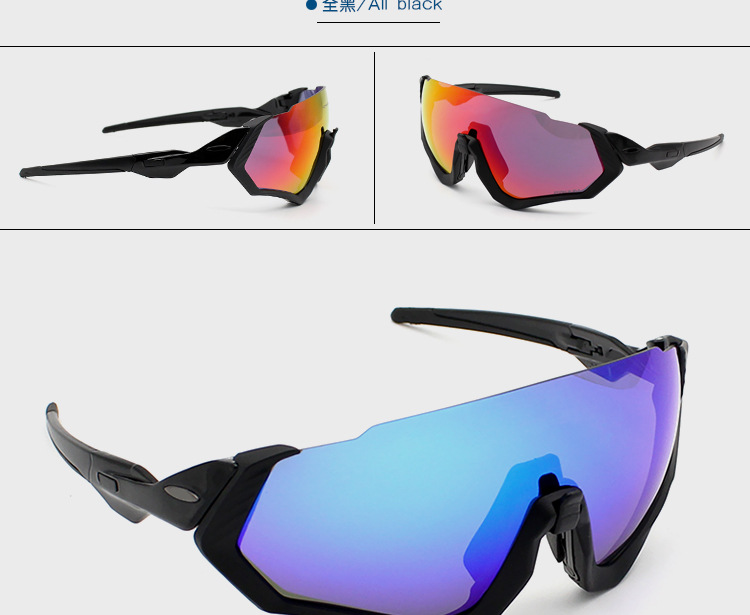 18新款o记flight jacket半框运动太阳镜009401自行车偏光骑行眼镜