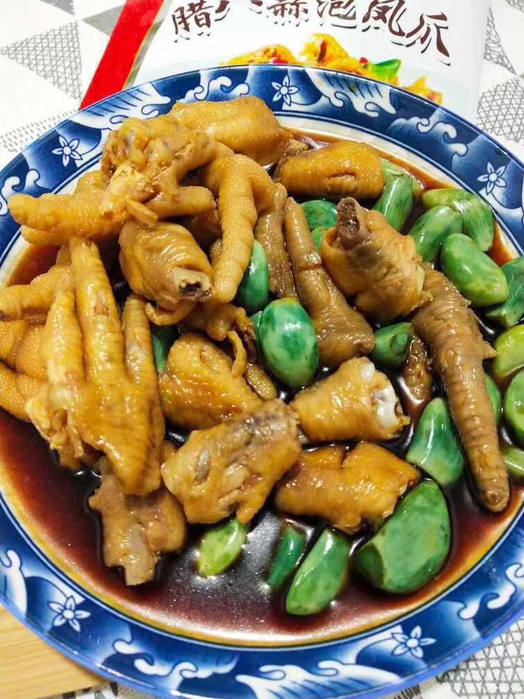 舌尖上的美味韩媛尚品 腊八蒜醋泡凤爪肉质饱满 汤汁入味500克/袋