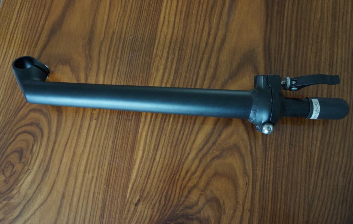 自行车配件折叠车折叠立管铝合金6061 3d 2d锻造 25.4*9度 370 长