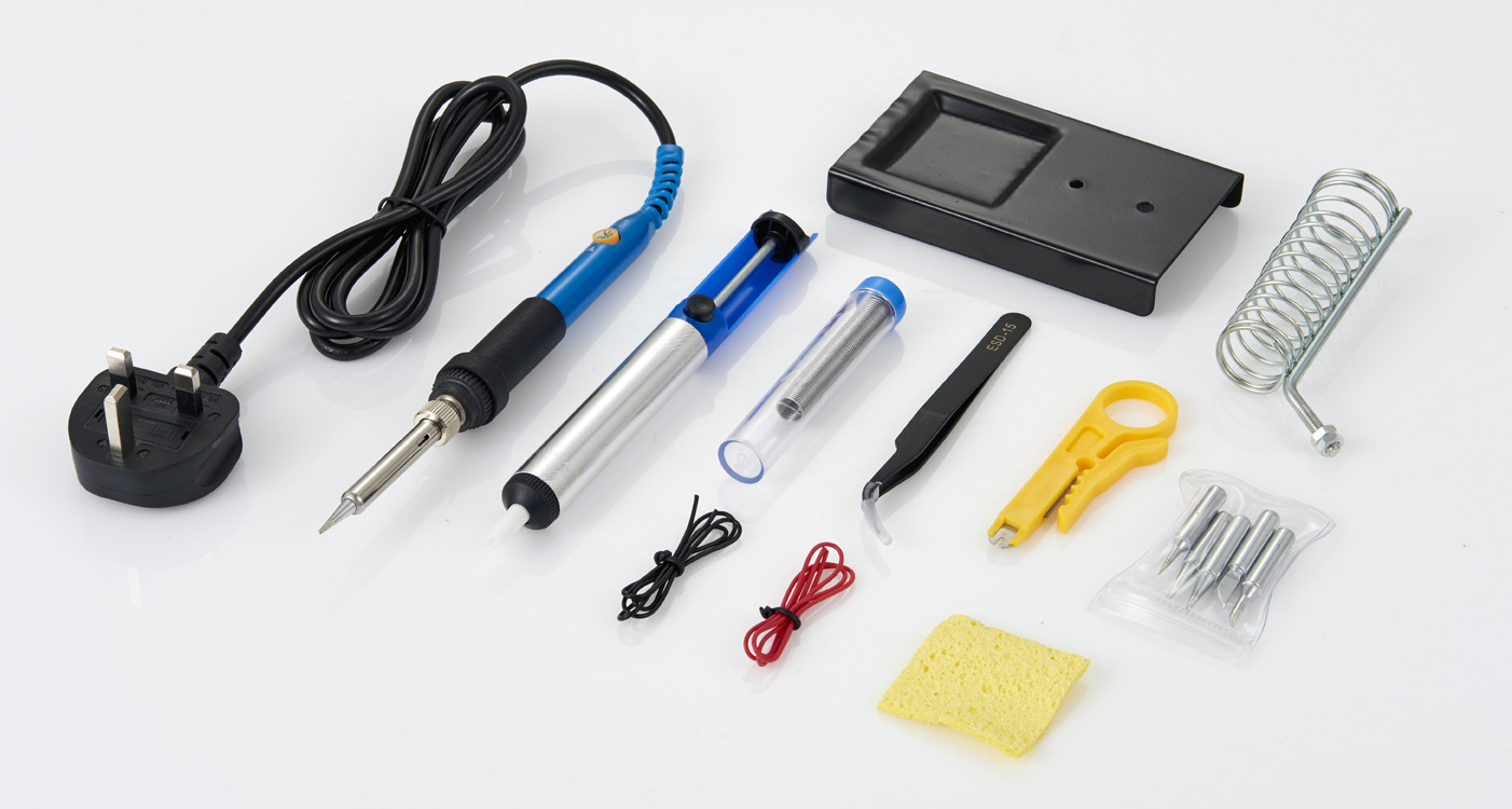 电烙铁套装 助焊 烙铁工具包 220v 110v60w美规英规布袋套装定制