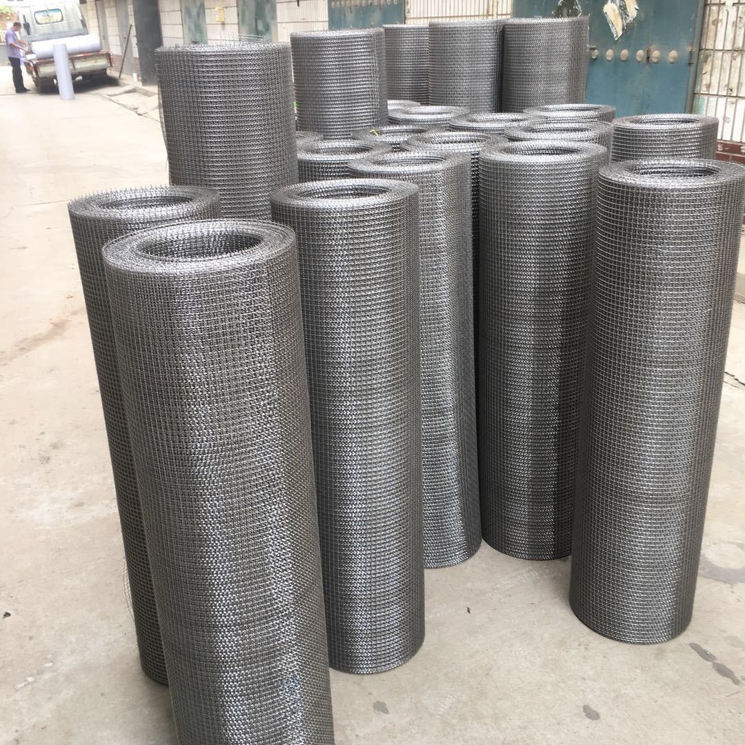 厂家供应304不锈钢轧花网 平纹编织矿用轧花网 不锈钢金属网