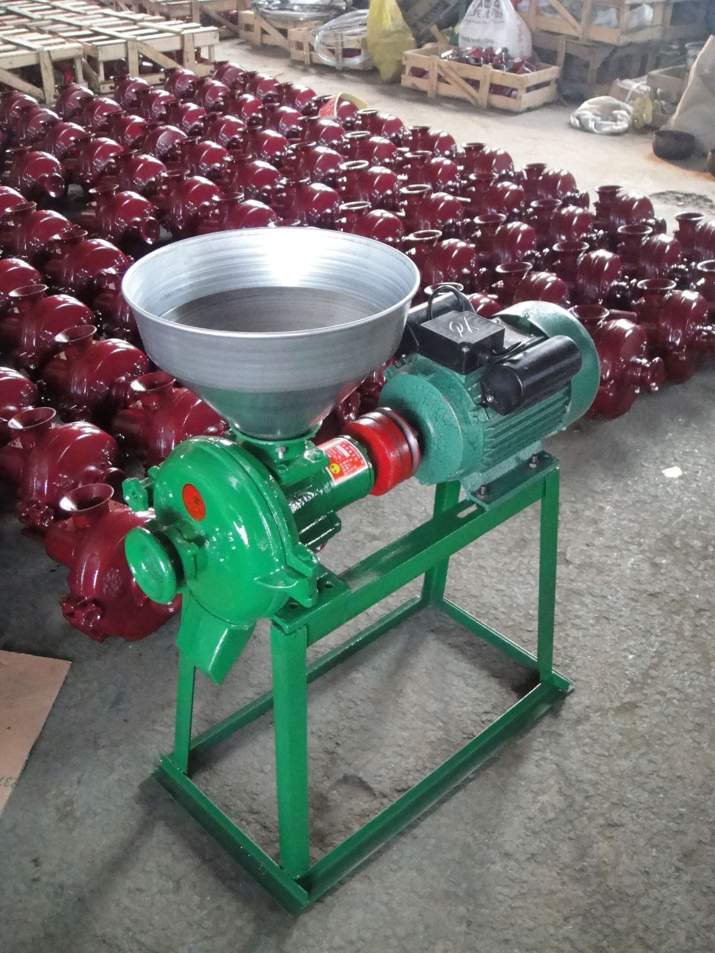 现货150型卧式磨粉磨浆机 干湿两用研磨磨粉机 小型磨粉磨浆机