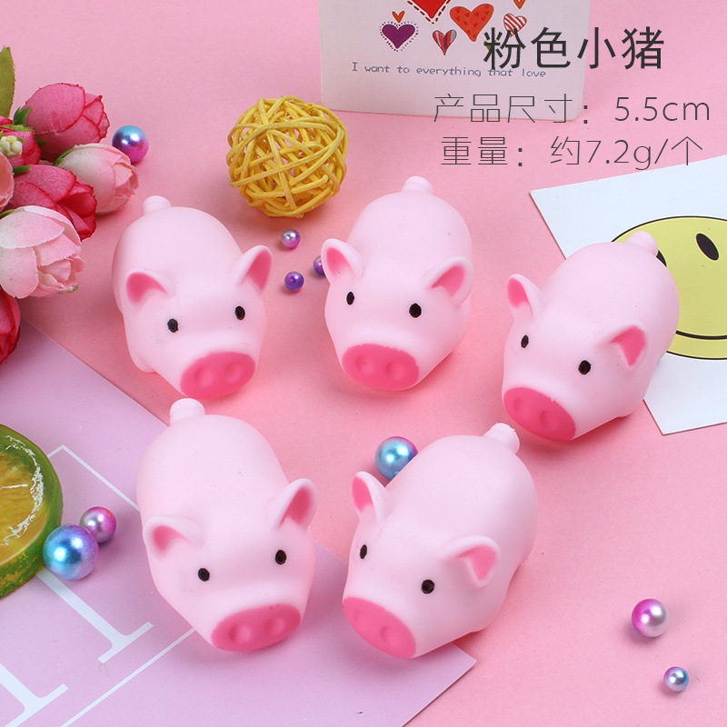 Cute Pig Squeeze and Sound Push Scan Code Sound Toy Squeezing Toy Cartoon Decompression Toy Takeaway Gift Wholesale