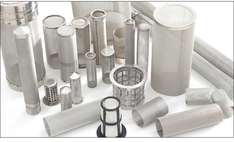 金属包边滤筒丝网过滤筒304啤酒花过滤网筒不锈钢圆柱形滤筒