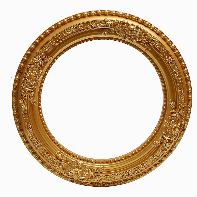 厂家直销欧式复古卫浴镜框 创意ps材质影楼酒店装饰镜框一件代发