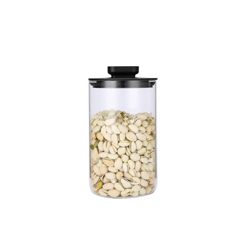 Factory Direct Sales Stainless Steel Glass Sealed Can Kitchen Coarse Cereals Cans Storage Cans Sealed Cans Tea Cans