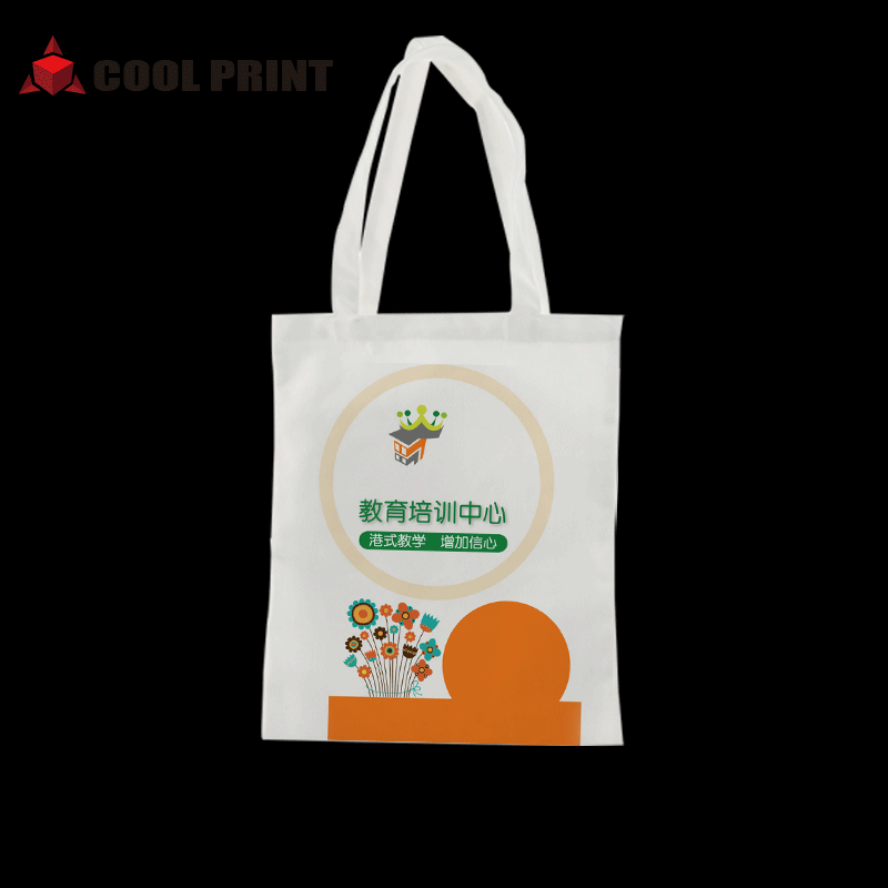 Thermal Transfer Student Advertising Canvas Bag Artistic One-Shoulder Canvas Bag Can Be Printed Blank Vertical Handbag Wholesale