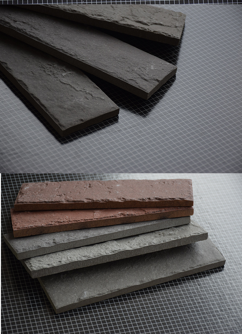 佛山白兔豪华外墙砖拉槽60*200别墅房地产楼盘工程抗冻通体砖农村