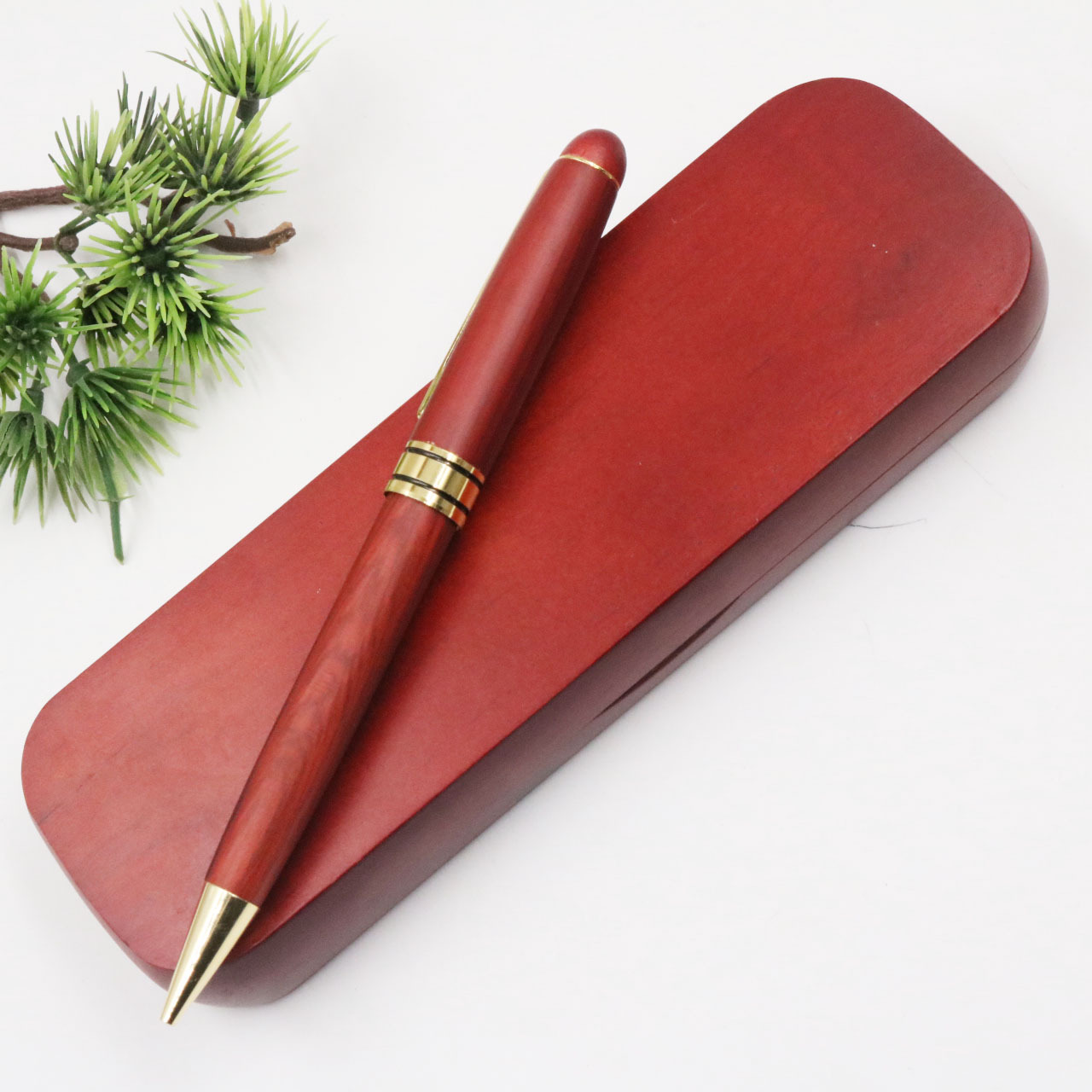 红木铅笔套装 红木笔盒定制 送同学 送老师