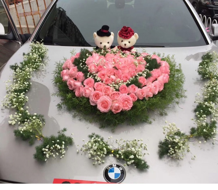 婚车装饰心形吸盘桃心单心异形造型吸盘婚庆用品婚车装饰厂家直销