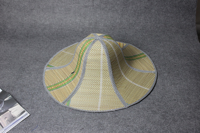 热卖海南大沿草帽男 女款夏天潮可折叠遮阳防晒太阳帽农民草帽