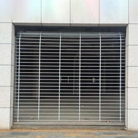 拉闸门201不锈钢伸缩商铺镂空现货厂家直销通风推拉门防盗拉闸门