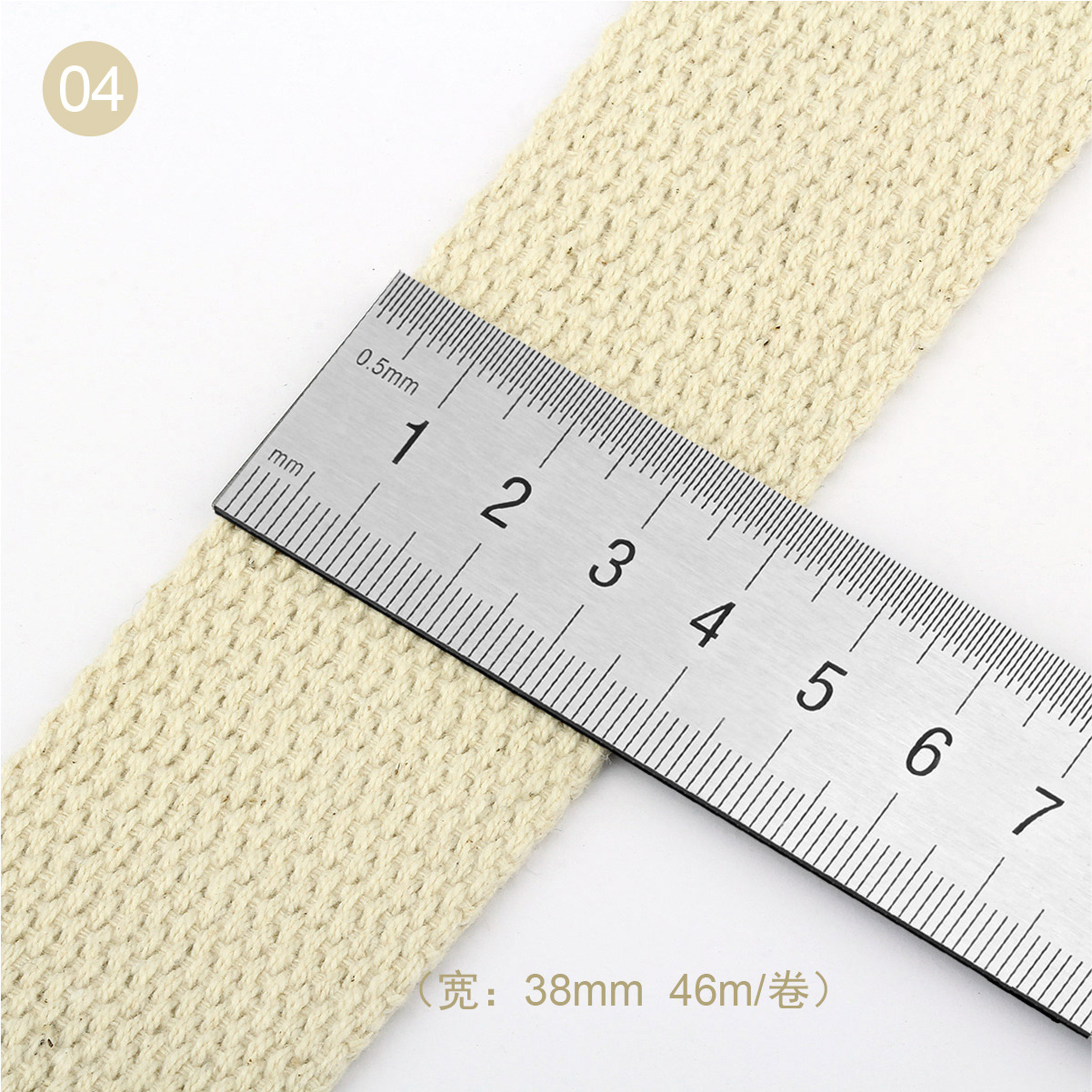 现货供应1.5mm厚2-5cm宽珠纹加密棉织带 2厘米手提带棉带