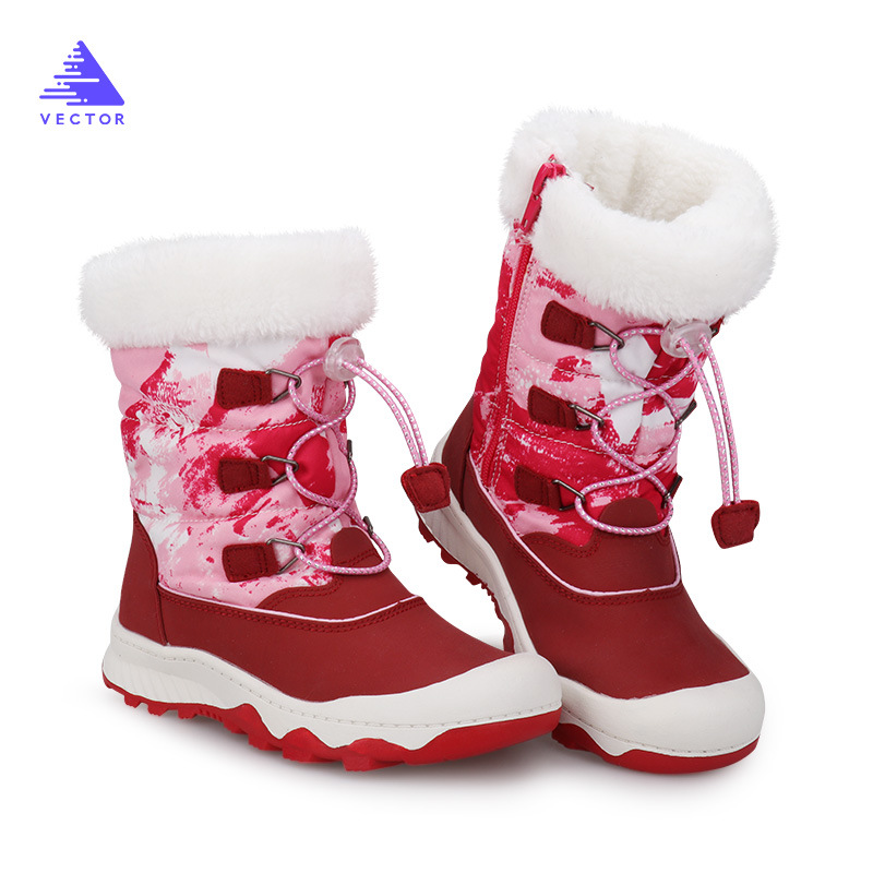 VECTOR冬季男女童滑雪鞋户外儿童保暖透气雪地靴防滑减震男女童鞋