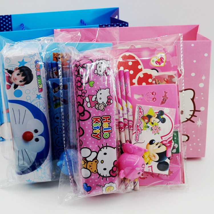 幼儿园开学文具奖品创意文具套装礼盒小学生大礼包学习用品批发