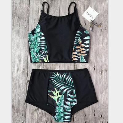 泳衣新款外贸爆款个性深v性感连体露背比基尼泳衣bikini