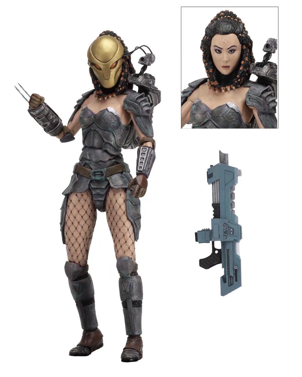 neca 18波异形 女铁血 predator 长老猎蛇刀疤铁血 7寸可动 手办