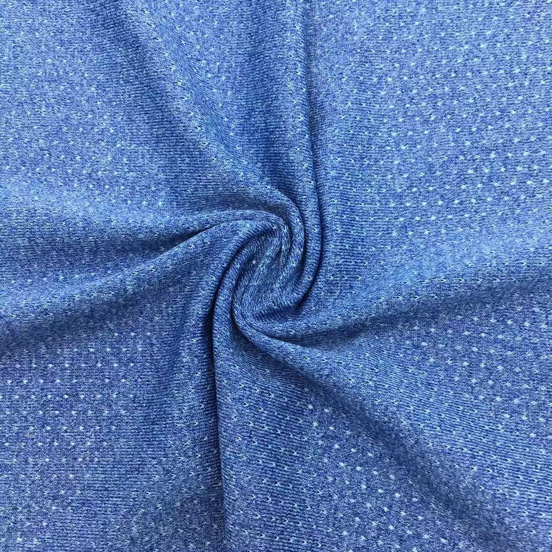 Cationic Elastic Mesh Knitted Fabric Short-Sleeved Sportswear Mesh Fabric