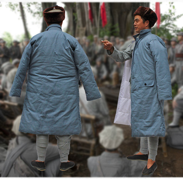 八路军棉袄棉裤红军大衣对禁大褂49式50式将校军大衣影视老式军装