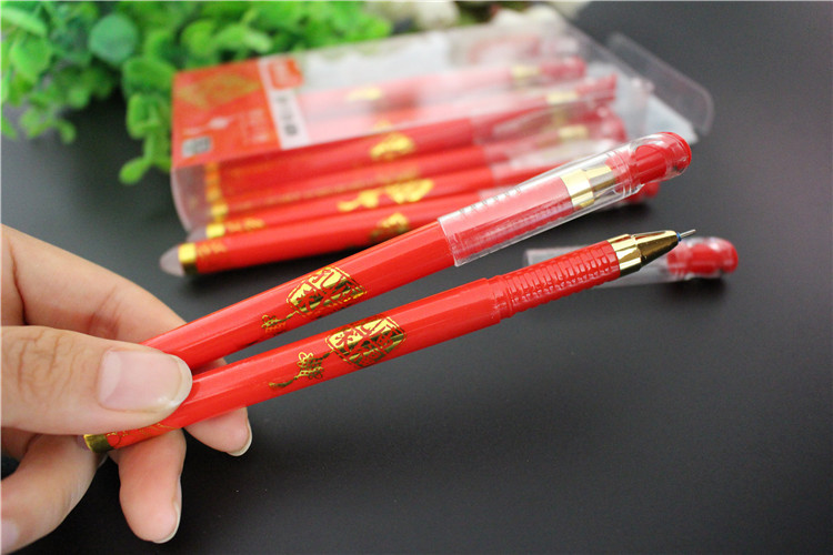 红色可擦笔 摩易可擦笔 0.5mm红色魔易擦笔芯 教师改作业标记笔