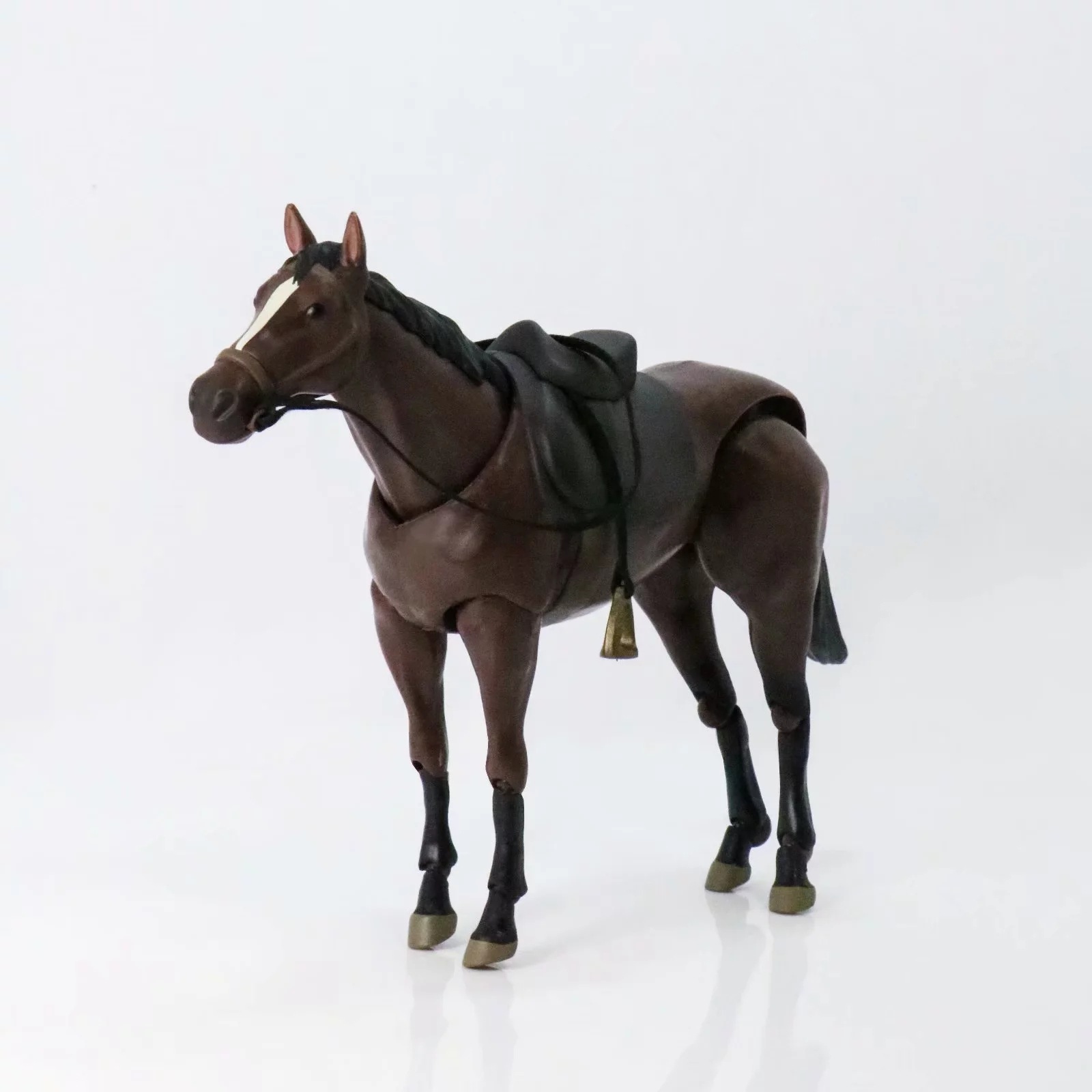 狼族动漫 figma 马 白色 茶色/棕色 超可动 素体马 盒装手办