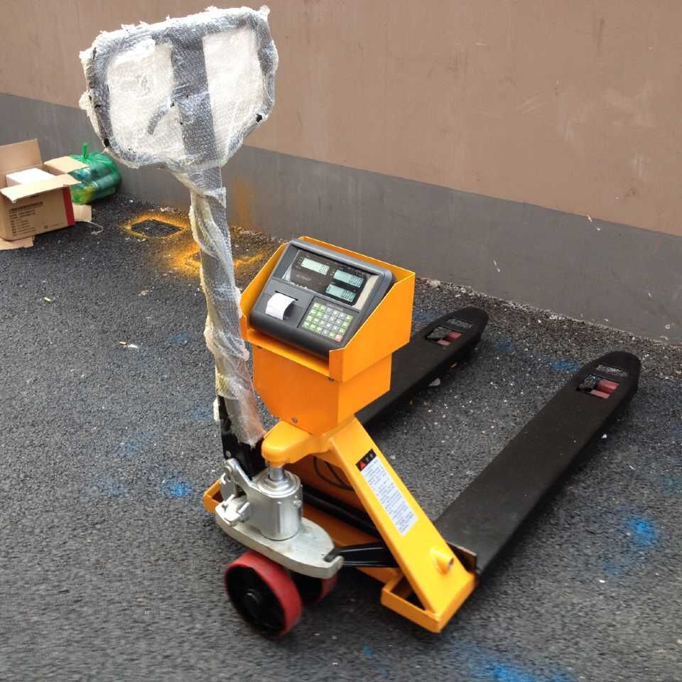 电子叉车秤重一体式 1000kg液压叉车搬运秤 带打印叉车秤