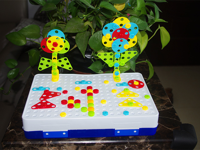 儿童组合智力立体电钻螺丝拼图 动手电动拧螺丝拼图拼插科教玩具