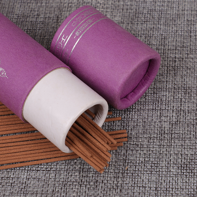 直销圆筒藏香包装盒沉香檀香送礼包装罐精美印刷圆柱香纸管可定制