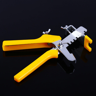 黄色塑料柄定位平整器贴墙砖瓷砖工具地板砖找平器瓷砖夹推紧钳子