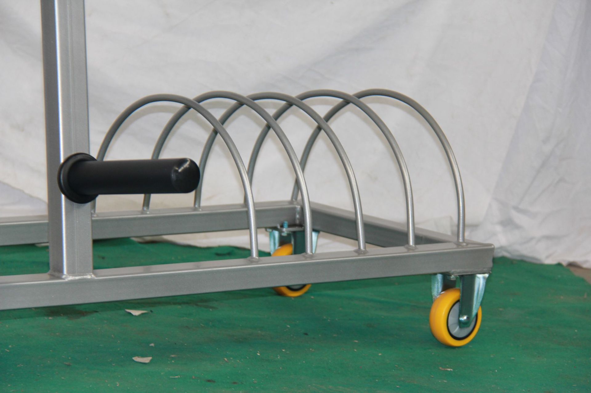 厂家生产 杠铃片架举重架手推车 收纳杠铃片 插片架 健身器材