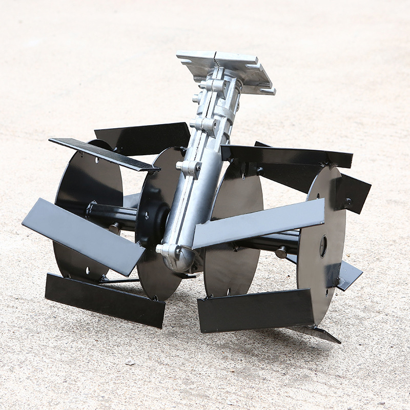 厂家直销割草机刀片除草微耕机配件 松土头除草轮松土轮现货批发