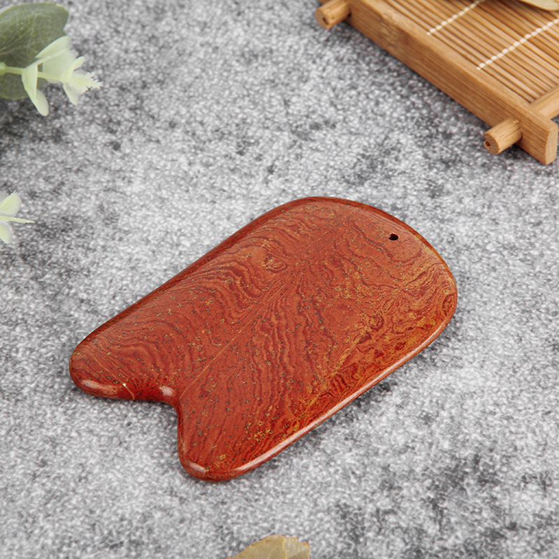 泗滨砭石刮痧板 砭石单口刮痧板 砭石单口刮痧器 砭石刮痧器具