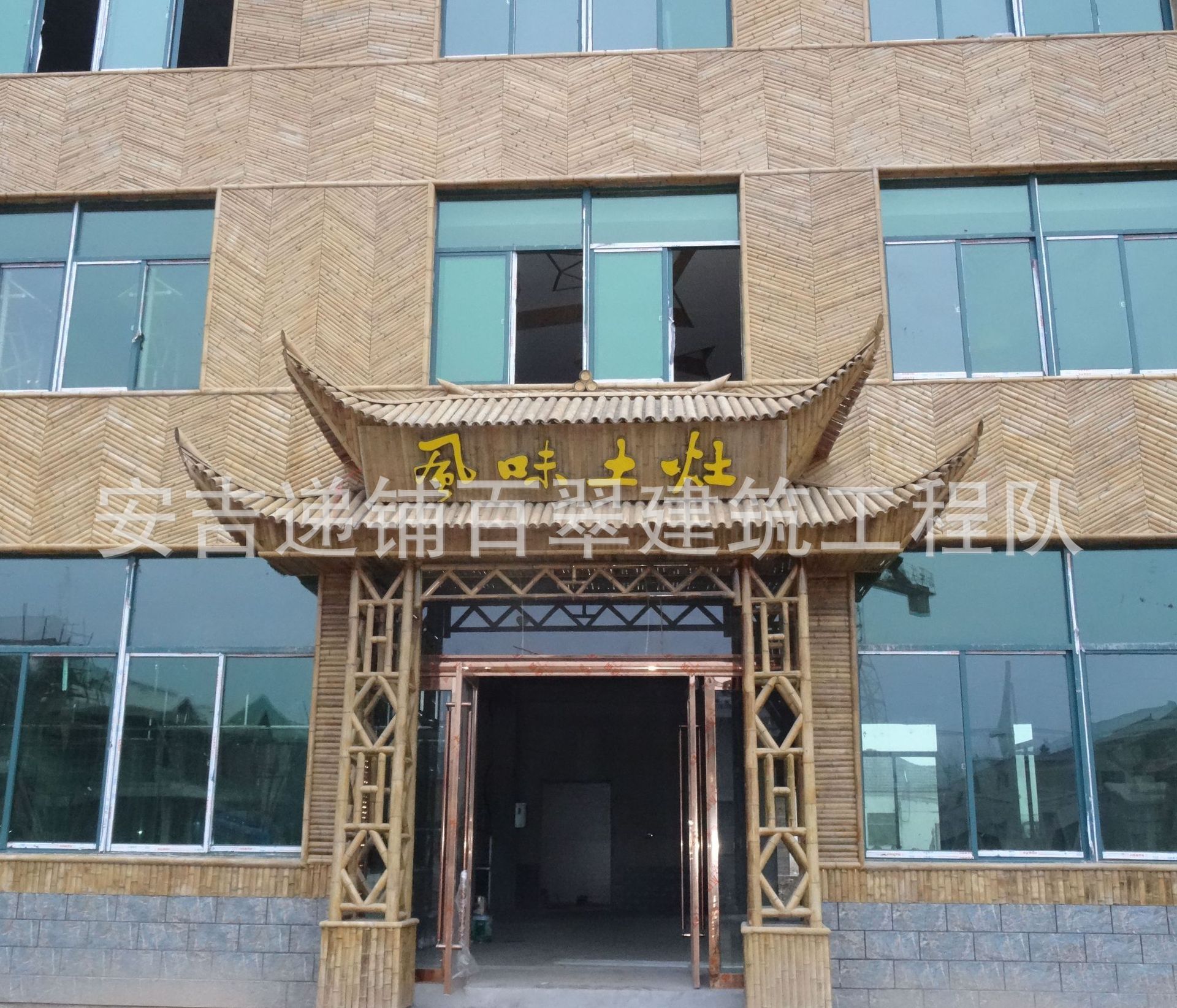 廉价供应高品质竹房竹屋 竹楼竹餐厅竹制双层竹门楼