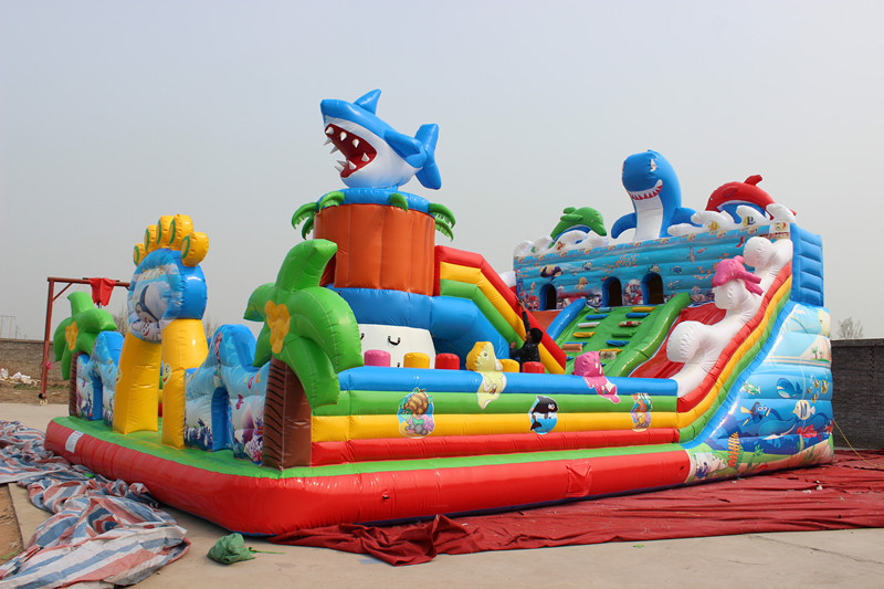 充气城堡海底世界滑梯室内外儿童淘气堡蹦蹦床欢乐园滑梯攀岩新款