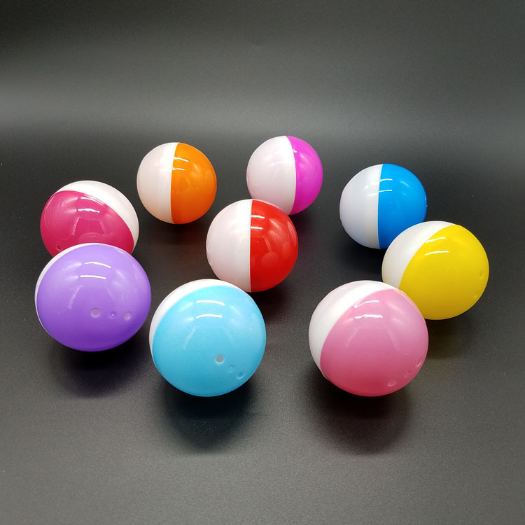 扭蛋球塑料批发 4.5cm球形扭蛋蛋壳摇奖球包装填充玩具透明扭