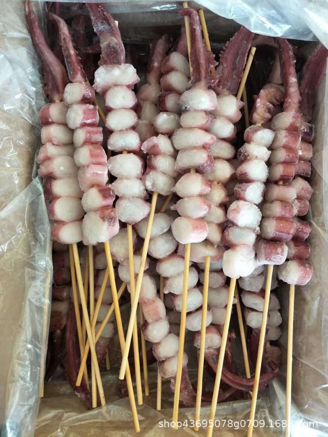 霸王八爪大串 章鱼串章鱼切片 烧烤之王八爪足章鱼足切片 40串/件