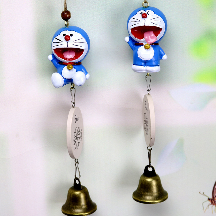 zakka创意树脂风铃叮当猫铃铛家居装饰挂件学生礼品厂家