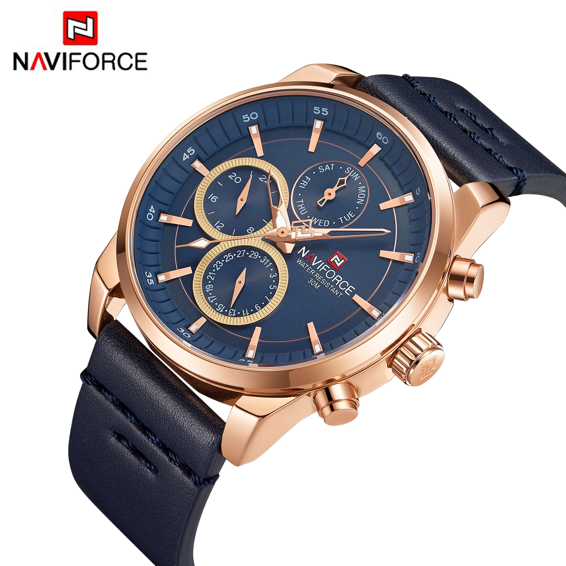 Naviforce Sonata 9148 New Sports Men Fashion Watch Student Belt Quartz Watch Personality Watch