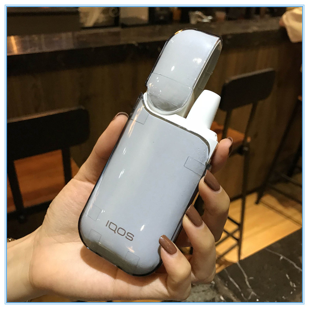 电子烟iqos透明壳 iqos彩色pc保护壳 万宝路iqos渐变保护透明壳
