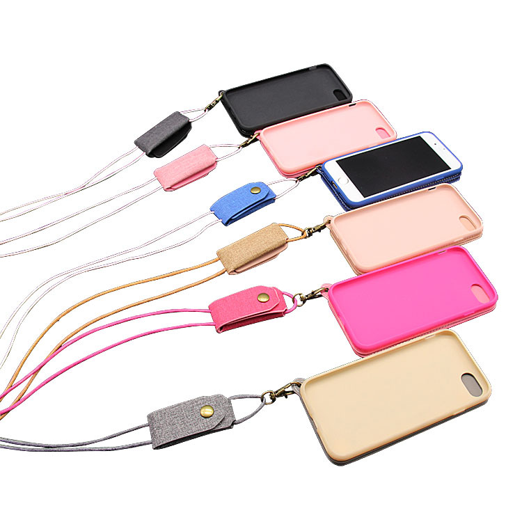 外贸新款iphonexs手机套适用女生时尚带镜插卡翻盖保护套挂绳皮套