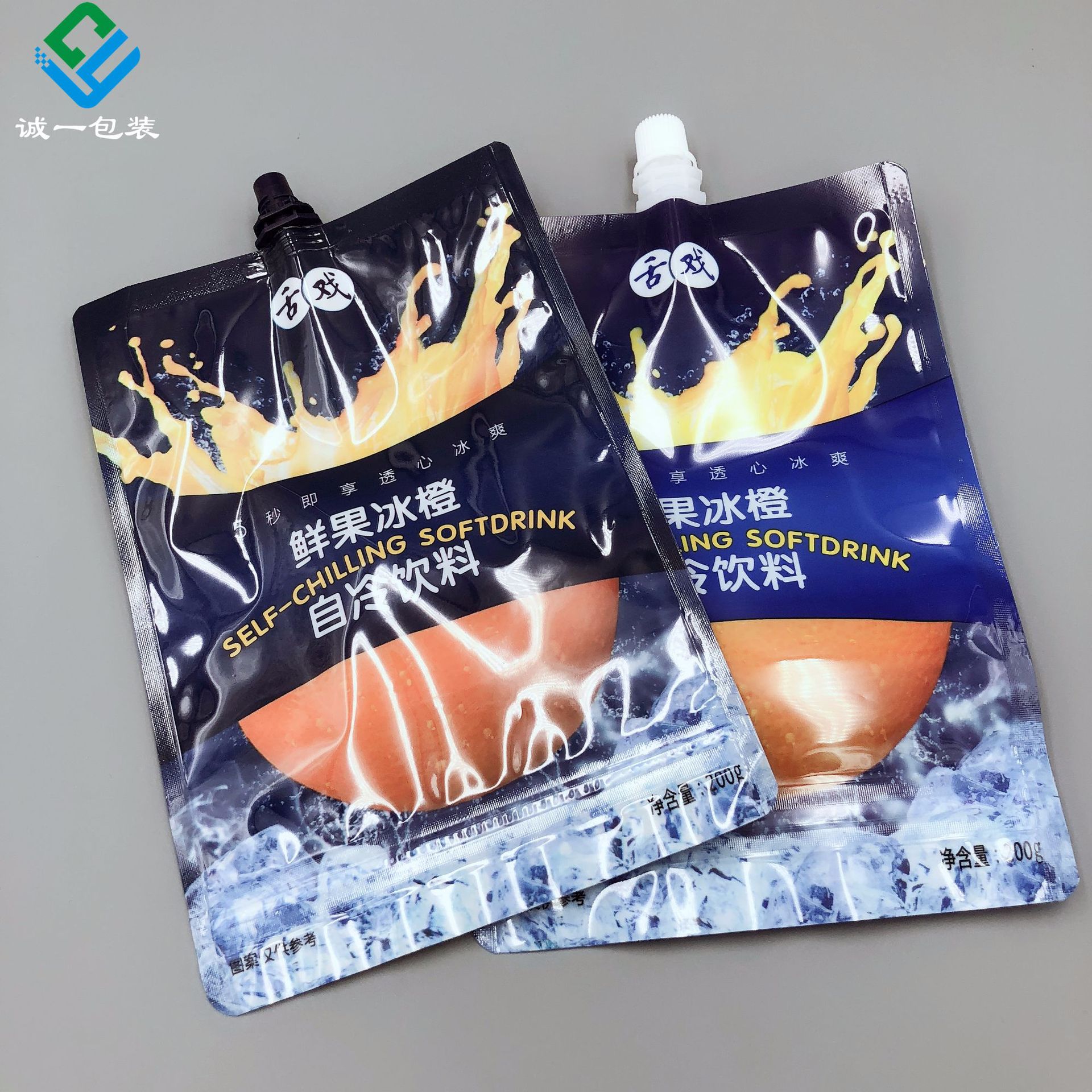 大小口径吸嘴袋定制 定做透明液体包装袋奶茶果汁自立袋可加吸嘴