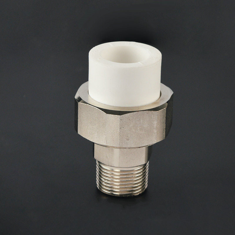 厂家批发 ppr外丝铜活接 ppr外螺纹铜活接 ppr热熔外牙活接